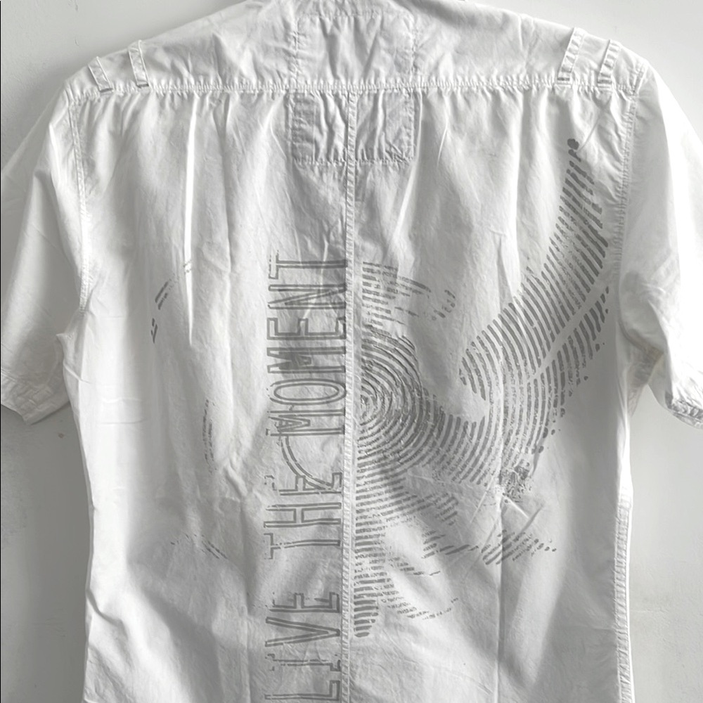 Guess Men's Cotton White Button Down Shirt - Picture 2 of 16